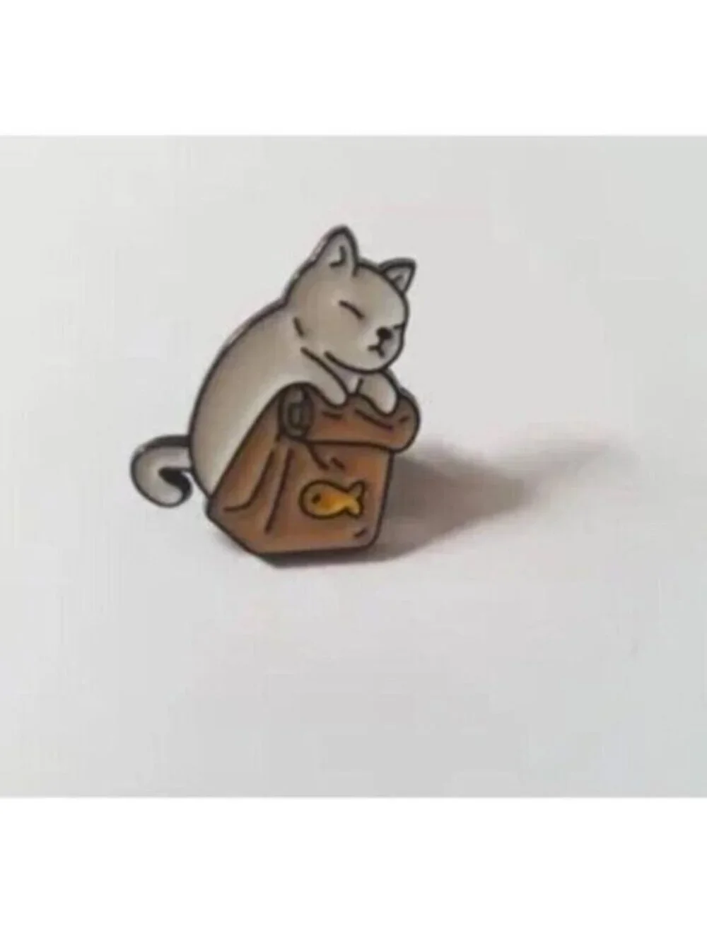 3/20 Cat Takeout Enamel Pin